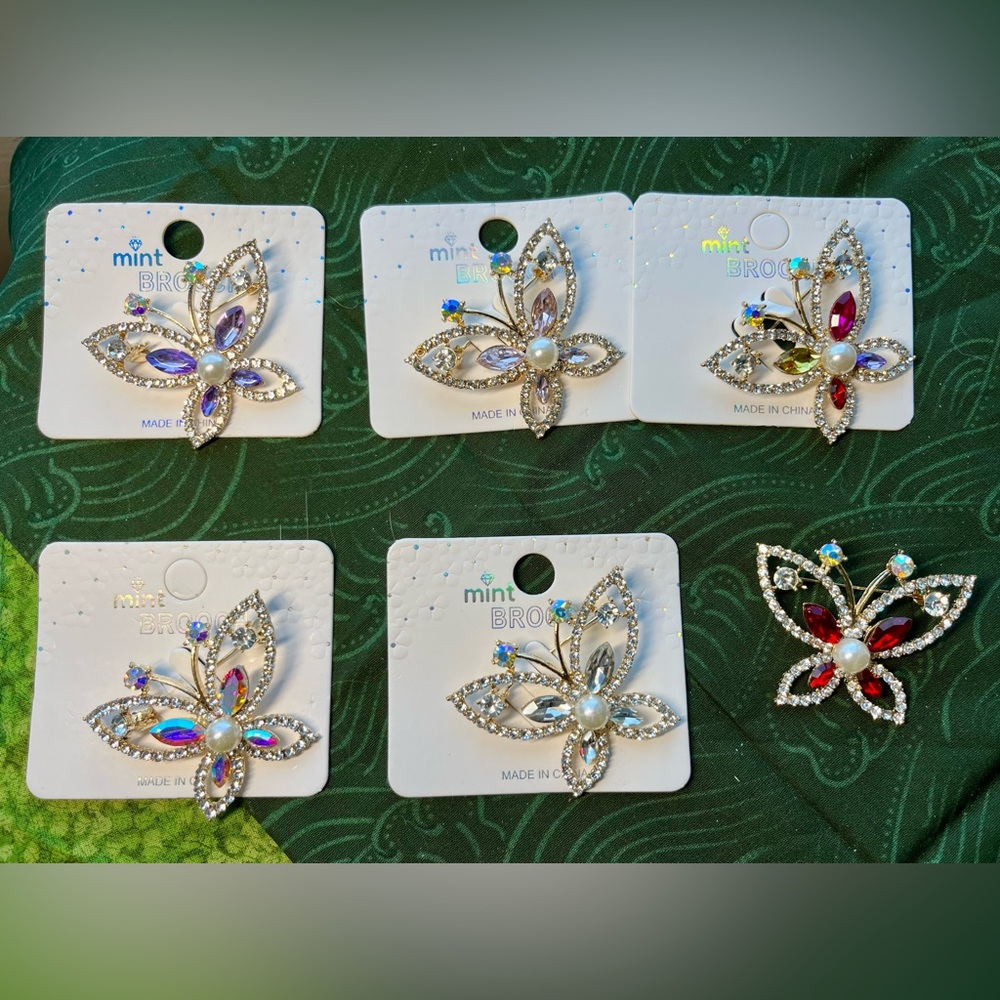 Butterfly‎ Brooch Jewelry multiple colors